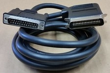 NEW Vintage Basic Cable Black Shielded 90 Degree Parallel Printer Cable