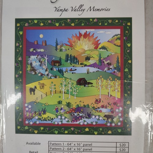 Yampa Valley Memories Countryside Outdoors Wall Hanging Quilt Template 64" x 64" - Picture 20 of 24