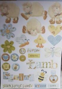 A4  Die Cut Paper Tole Decoupage Petal Pixie Sheep In The Meadow NEW Nitwit