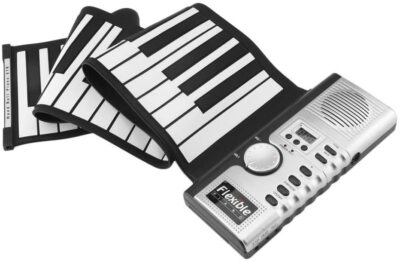 AIGOD Roll Up Piano Upgraded Portable 61 Key Piano Keyboard for Beginners