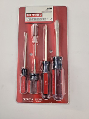 NOS Craftsman USA 5 Pc. Screwdriver Set Slotted Made In USA 947137 | eBay