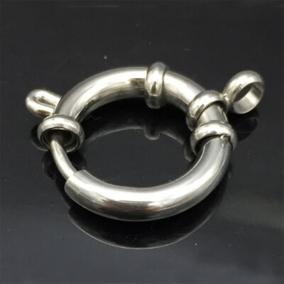 1 Box 40Pcs 2 Colors 304 Stainless Steel Spring Ring Clasps Spring Clasp Brecelet Neckalce Connectors Open