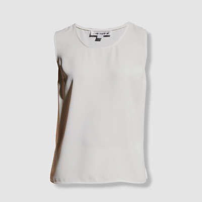 $150 Caroline Rose Women's White Suzette Longer Tank Top Petite Size XSP