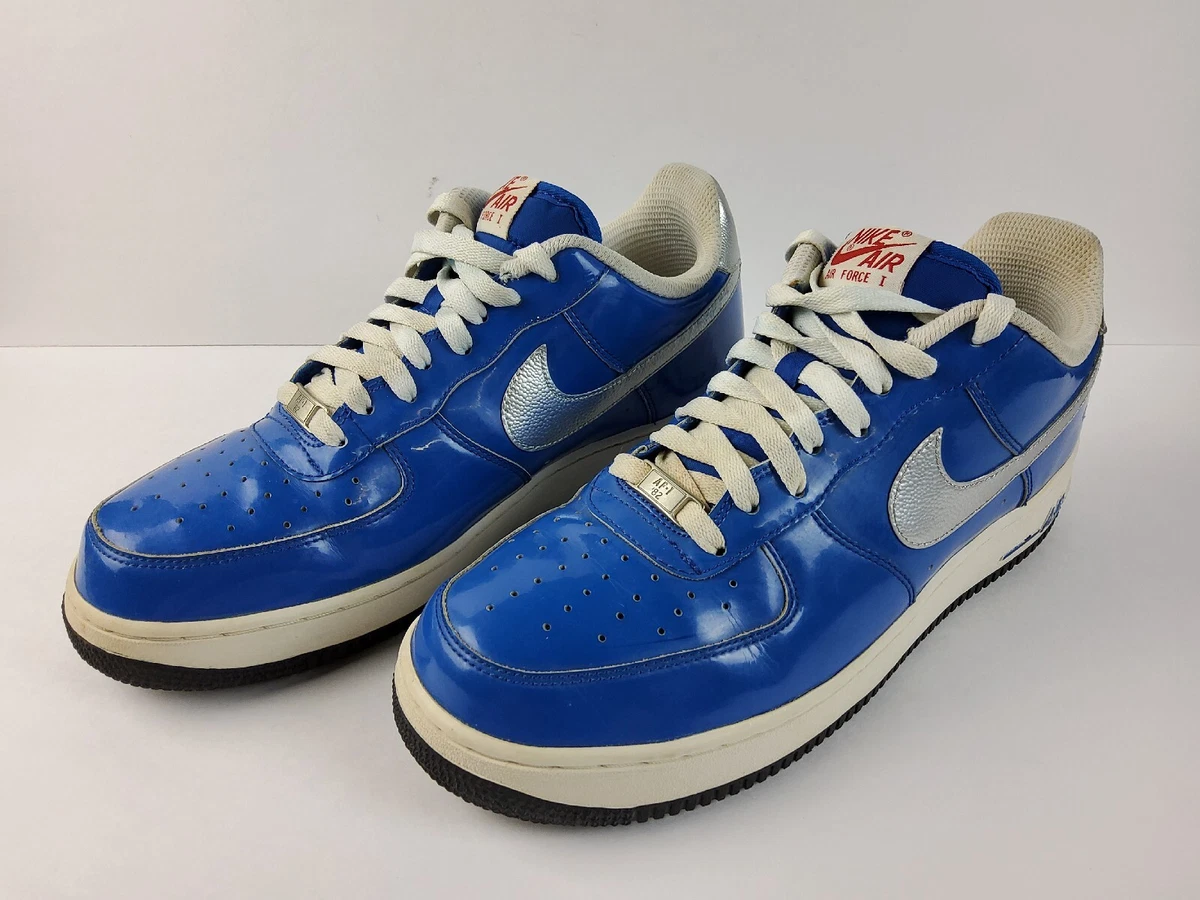 Nike Air Force 1 07 Low 2010 NBA All Star Dallas Blue Silver 315122 402 Men 10.5