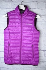 Columbia Down Vest Violet - Womens XS