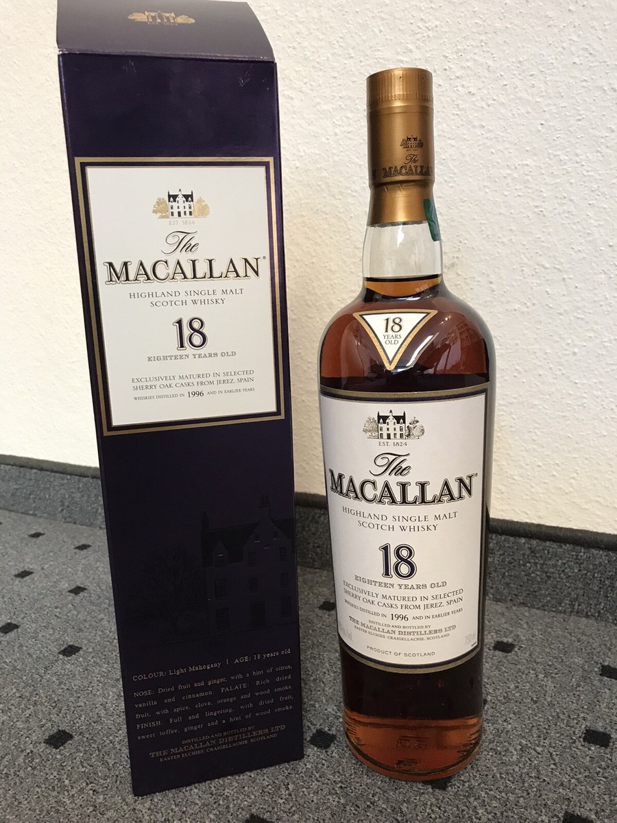 The Macallan 18 Years Sherry Oak 1996 / USA 750ml | eBay