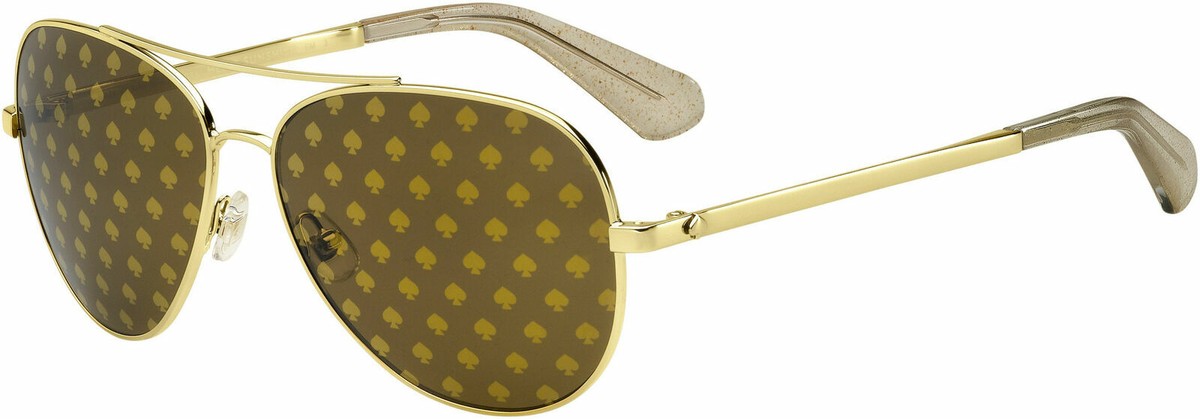 Kate Spade AVALINE2 094R Gold Frames / Brown Lens Sunglasses  display picture 1
