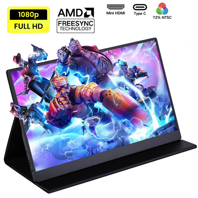 Alcopaca AL01 15.6'' Portable Display Monitor FHD TFT-LCD Type-C For Gaming/Work
