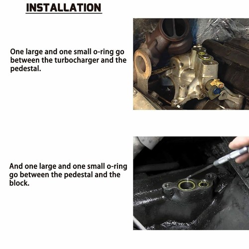 Kit de juntas tóricas de pedestal turbo + juego de juntas base 72468 para Ford Powerstroke 7,3 L - Imagen 10 de 17