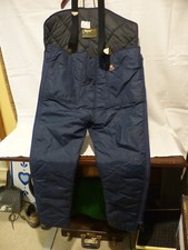 RefrigiWear Insulated High Bib Overalls Cold Protection Blue Size Large 410