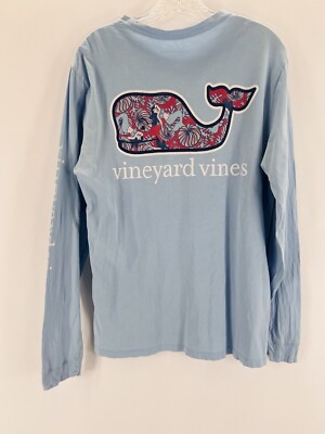 ヴィニヤードヴァインズ Vineyard Vines Long Sleeve Whale Print Tee レディース シャツ トップス Blue Vineyard Vines Womens Vintage Whale Long Sleeve T-Shirt