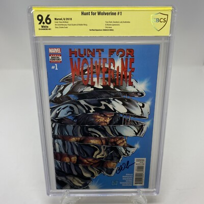 Hunt for Wolverine #1 CBCS 9.6 Steve McNiven Marvel Charles Soule Signature SS