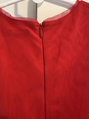 Cat & Jack Girls Sequin Red Dress Holiday / Christmas Size 4/5 - Picture 6 of 6