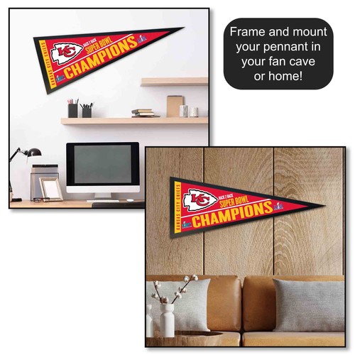 Super Bowl 2024 Champions Pennant Kansas City Chiefs Flag - 第 4/4 張圖片