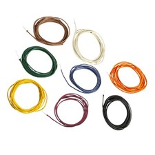 Cloth Covered Electric Guitar Bass Cable 3 M AWG22 Flexible Pushback Guitar