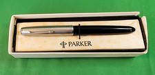 Vtg Parker 51 Aerometric Fountain Pen Black S...