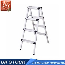 Step Ladder Aluminium Portable Compact Folding Popup Non slip Heavy Duty