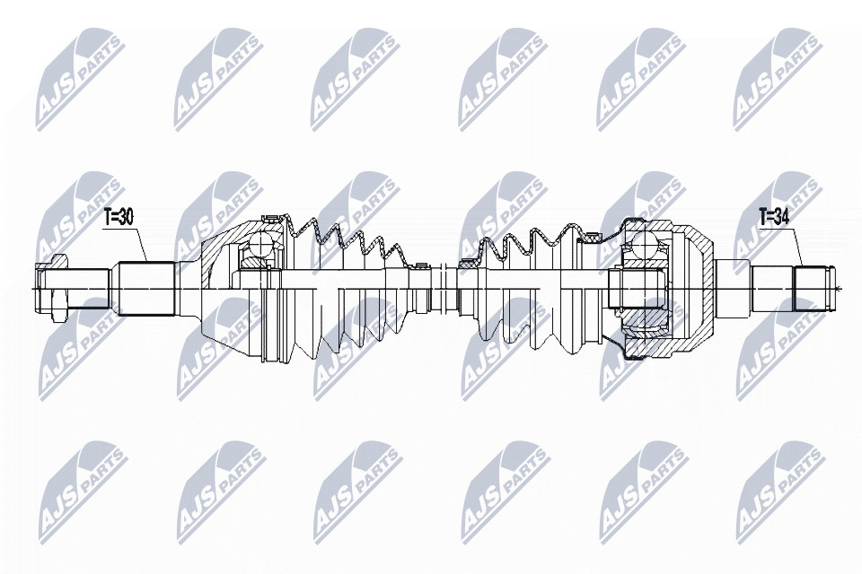 N.T.Y. NPW-PL-087.NTY Drive Shaft for CHEVROLET,OPEL