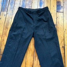 VTG Polo Ralph Lauren Men s 34x30 Pleated Trouser Pants Charcoal Viscose 90 s