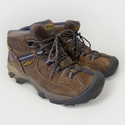 KEEN Womens Targhee II Mid WP Goat/Crown Blue Hiking Boots Size 9 1016581