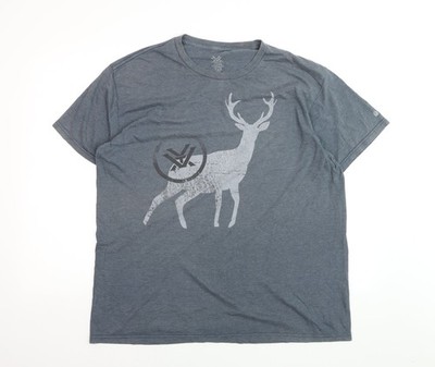 Herren T-Shirt UK Größe XL Vortex Grau
