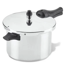 Farberware 6 Quart Aluminum Stovetop Pressure Cooker, 15 PSI