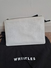 WHISTLES Pebble Leather Clutch.Bag ,used a couple of times.