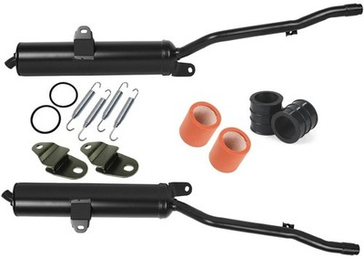 Muffler Silencer LH/RH W/Hanger Kit FITS YAMAHA Banshee LE YFZ350LE 2003-2004
