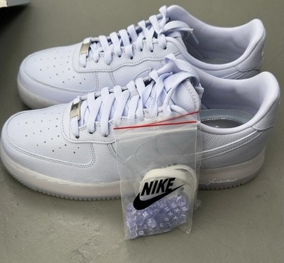 NIKE NOCTA Air Force 1 Low Palest Purple/Metallic Silver/Cobalt Tint Gr 44,5 NEU