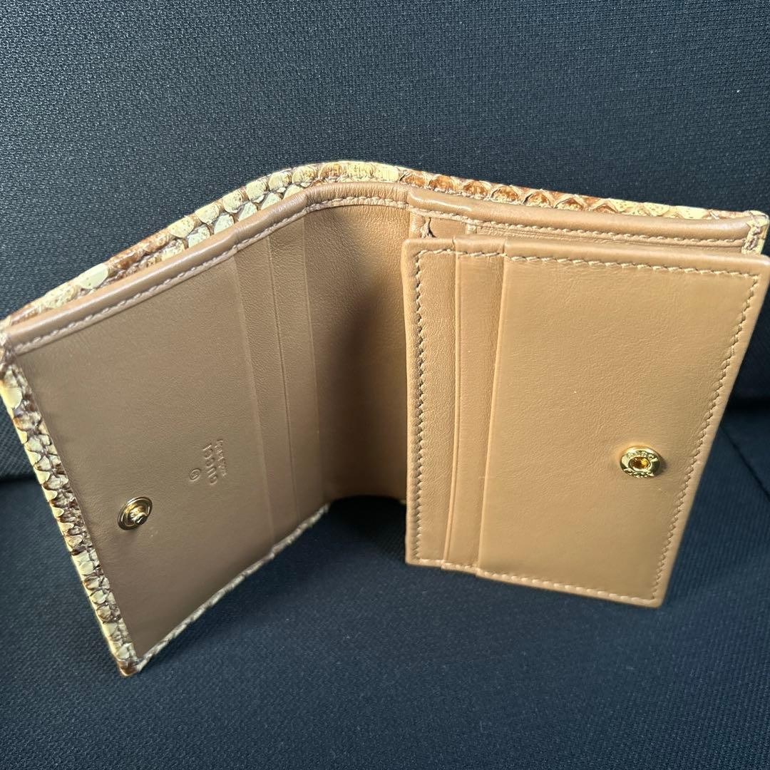 GUCCI Python GG Marmont Leather Card Case Wallet … - image 2
