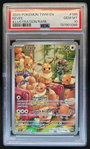 2024 Pokemon Twilight Masquerade Eevee #188/167 PSA 10 GEM MINT