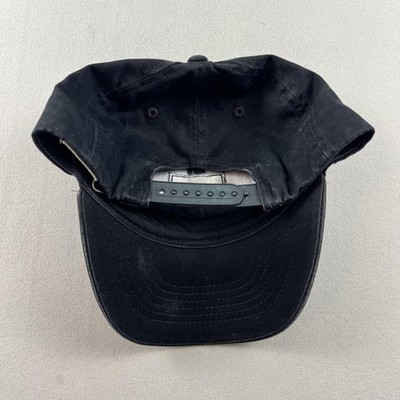 Vintage The North Face Hat Cap Snapback Black Twill Red Box Logo