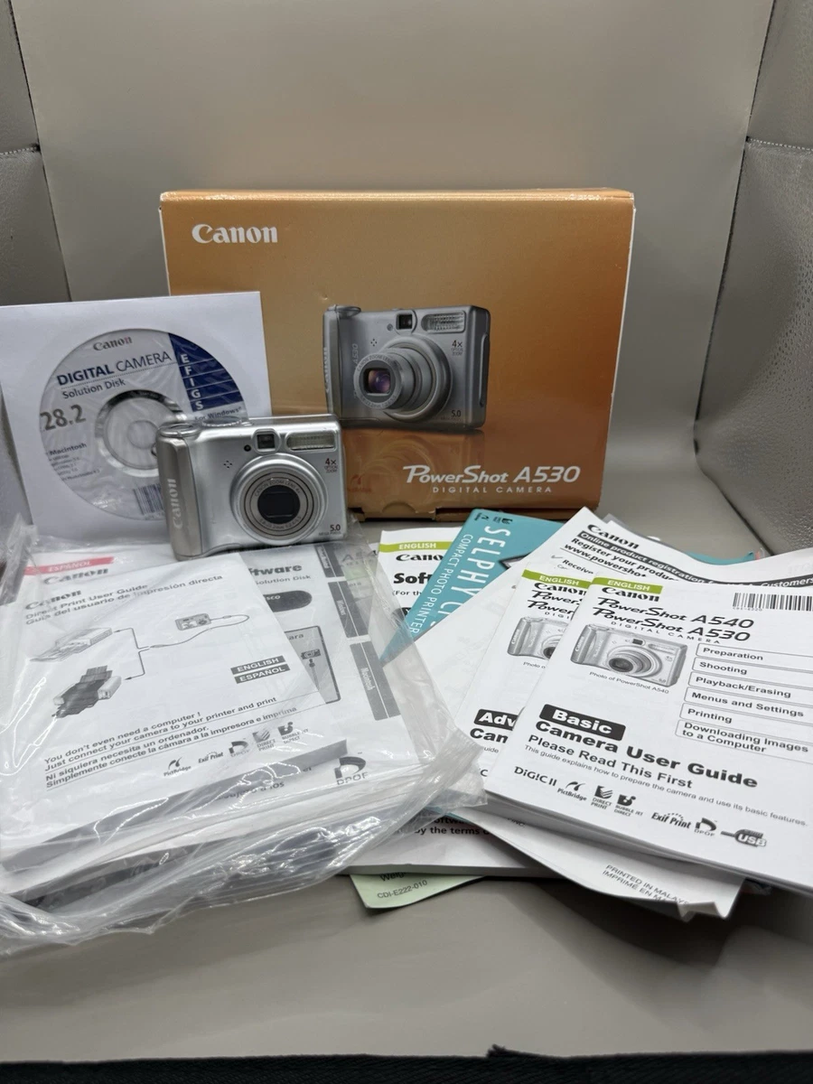 Preços baixos em Câmeras digitais Canon PowerShot A530 | eBay