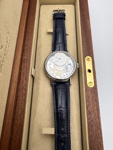 2022 Breguet Tradition 40mm 18K White Gold Manual Wind Box Papers 7057BB/11/9W6 - Picture 9 of 13