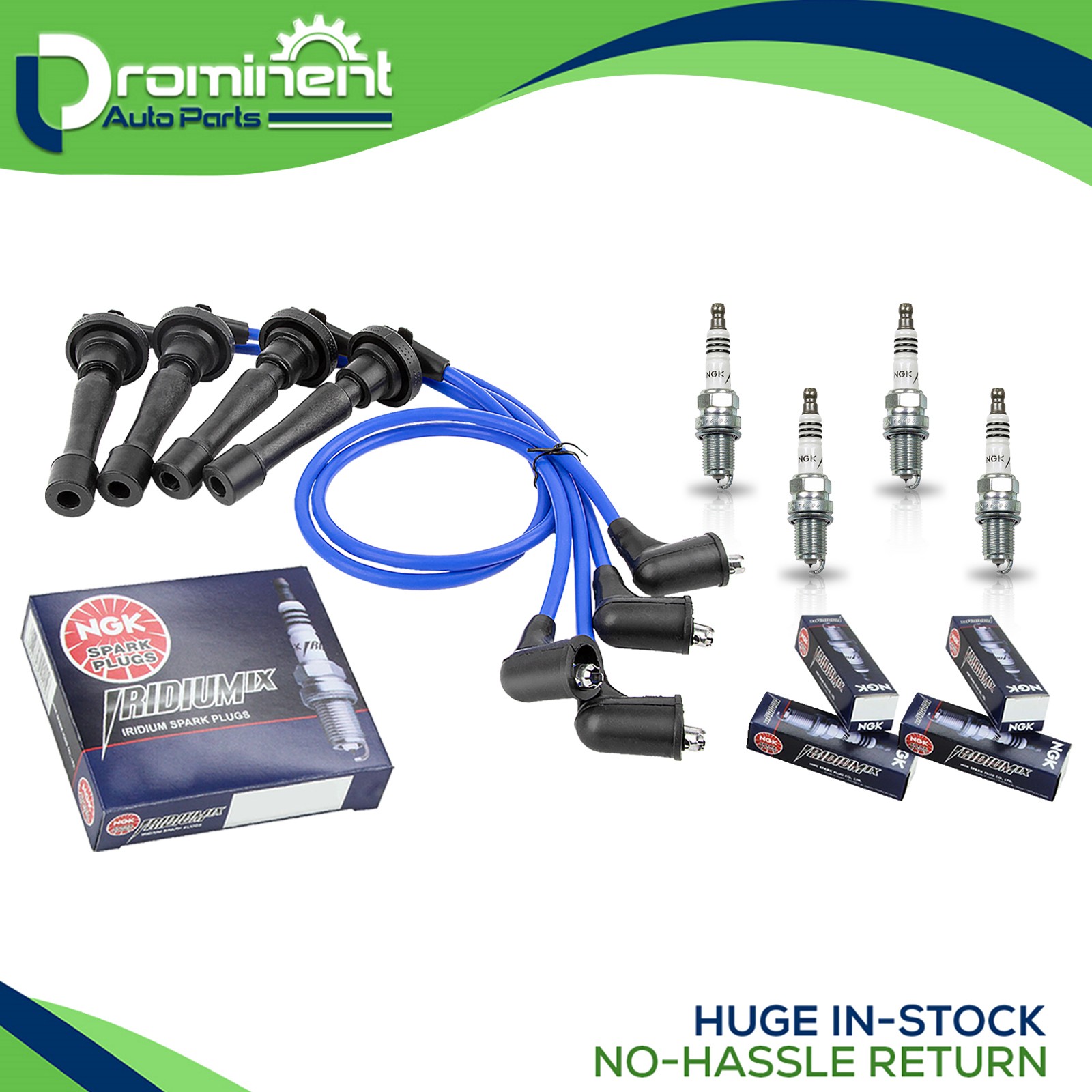 Wireset  4 NGK Iridium Spark Plug for 1994-2001 Acura Integra 1.8L 8041 RCHE82