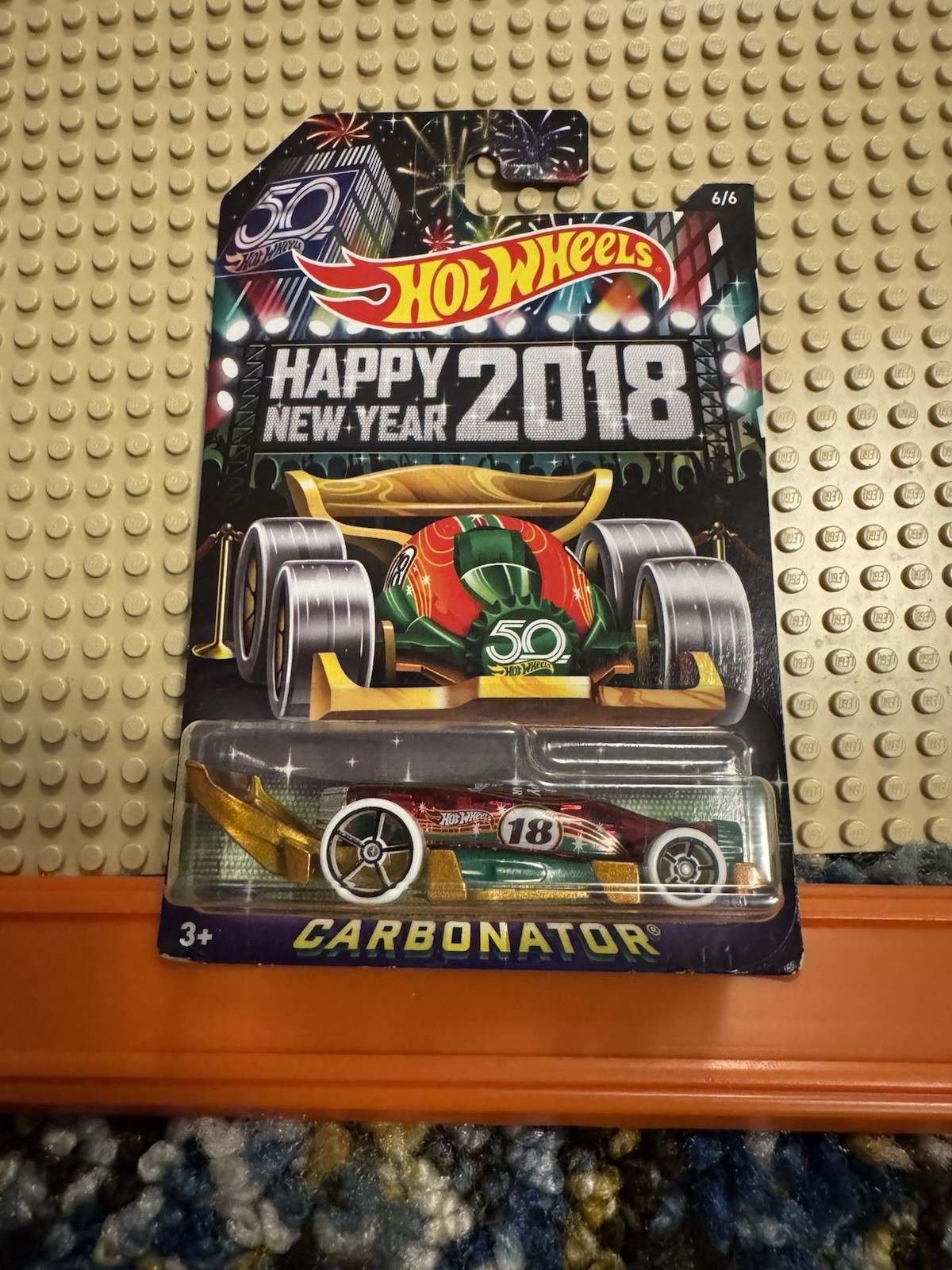 Hot Wheels Carbonator Happy New Year 2018 1:64 Diecast Green Special Edition