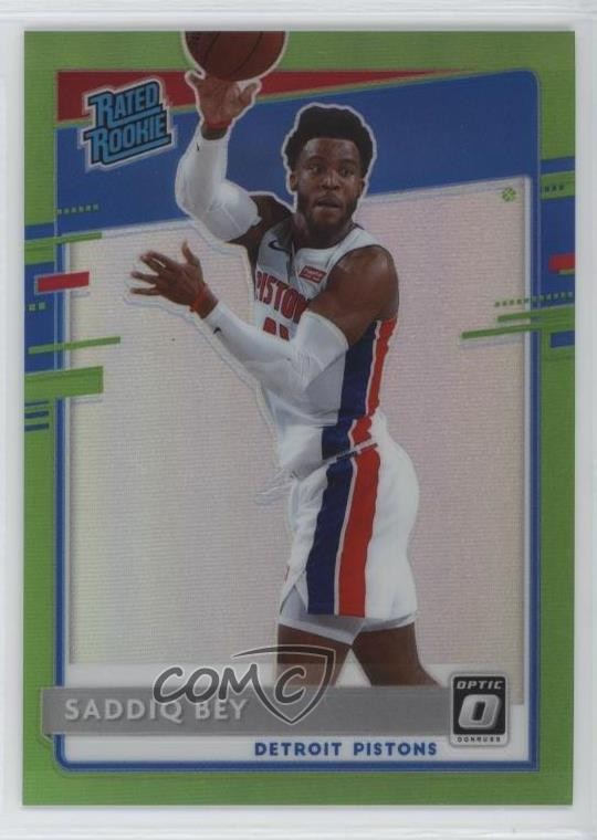 2020 Panini Donruss Optic Rated Lime Green Prizm /149 Saddiq Bey Rookie RC 1b9i