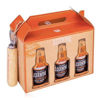 Geschenkset Sixpack - Pflegeset für Männer Bierflaschen-Optik Duschgel Shampoo