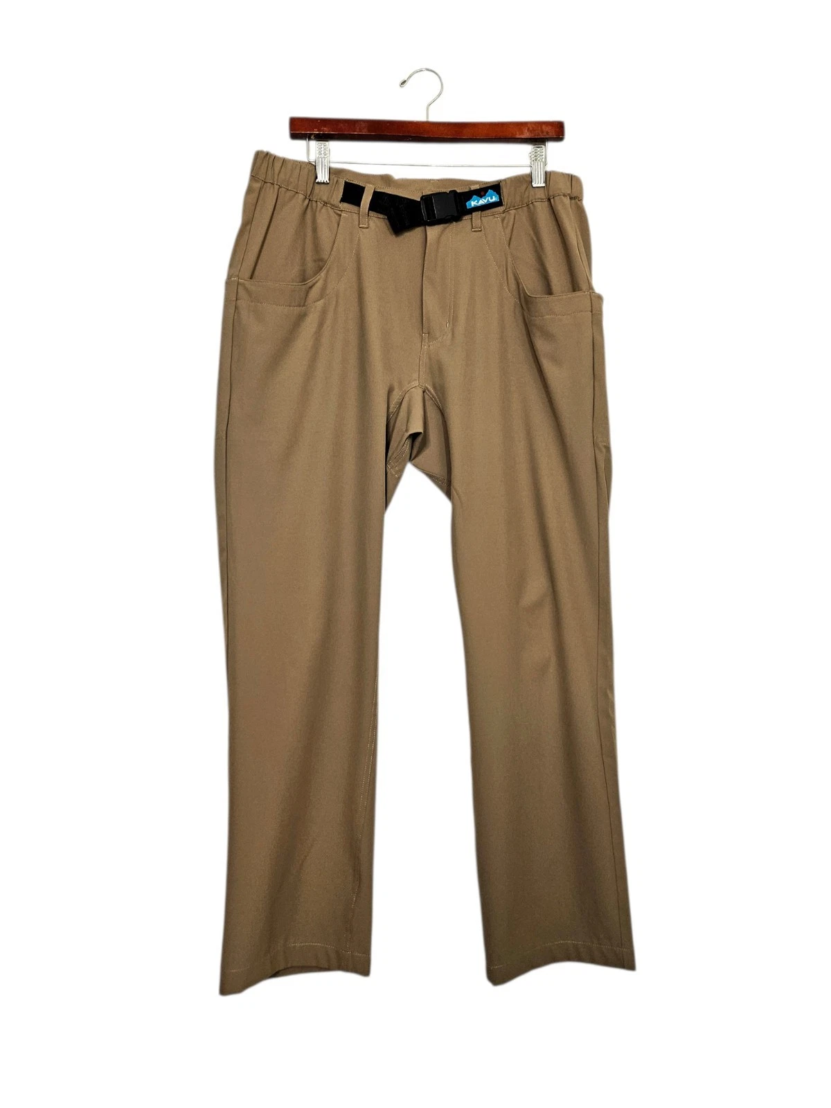 Kavu Chilli Trek Pants Men’s Medium Belted Lightweight Walnut Brown Stretch
Opens in a new window or