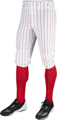 CHAMPRO YOUTH TRIPLE CROWN BASEBALL KNICKERS SIZE LARGE NEW RED PINSTRIPE