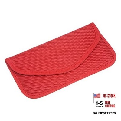 Pcs Faraday Bag, RFID Signal Blocking Pouch Wallet 7.87 Inch Anti 2 Red