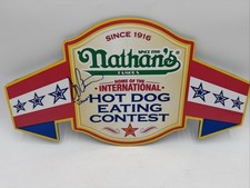 Joey Chestnut SIGNED Belt Sign Nathan's Hotdog Eating Contest