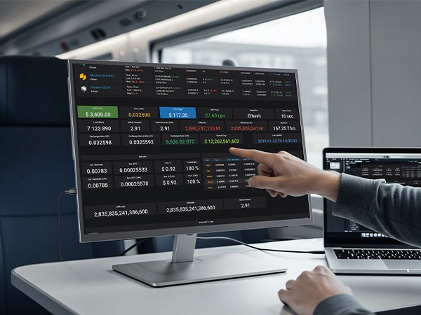 120Hz Touch Portable Monitor, 23.8 Zoll Tragbarer Mobiler IPS Bildschirm FHD HDR