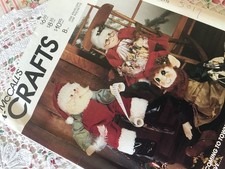 Vintage Christmas McCall's Pattern Crafts 5019 Santa Claus Mrs Claus Elf Uncut