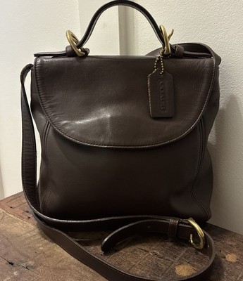 Vintage COACH  Legacy SoHo Top Handle 4158 Crossbody Bag Mahogany Leather