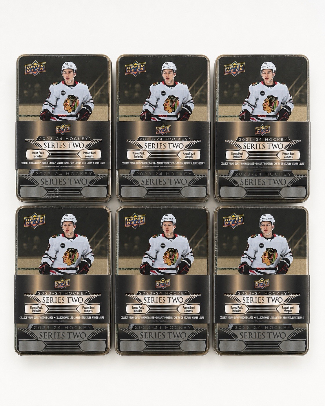 2023-24 Upper Deck Series 2 Hockey TIN (1) Factory Sealed Connor Bedard YG RC