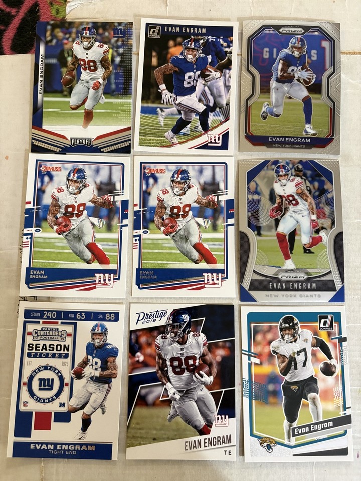 (33) Evan Engram Football Cards Inserts RCS New York Giants Lot ...