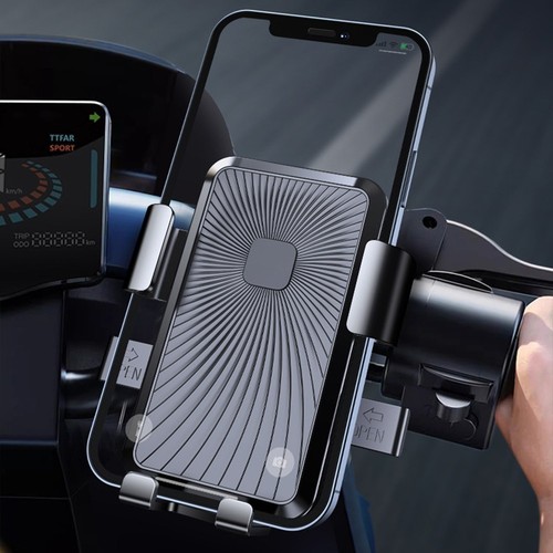 Support Téléphone 360 Degrés pour Vélos et Motos Design Robuste Antidérapan - Photo 6 sur 18