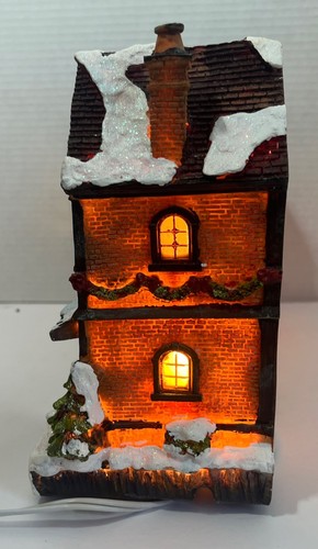 2008 Lighted Christmas Brick House Village 12x8 Inch Box And Cord - Bild 11 von 14