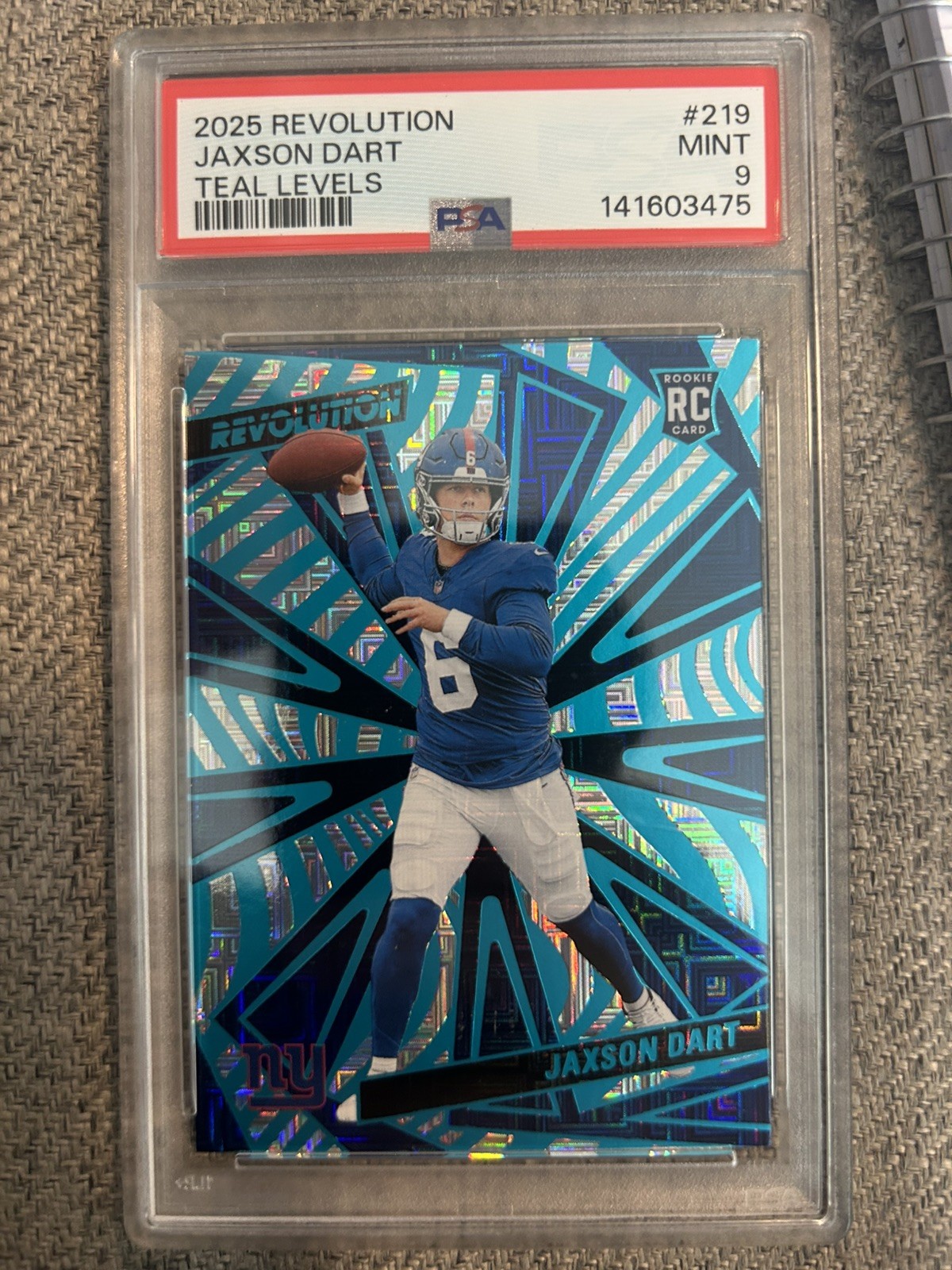 Jaxson Dart Panini Revolution #219 Teal Levels